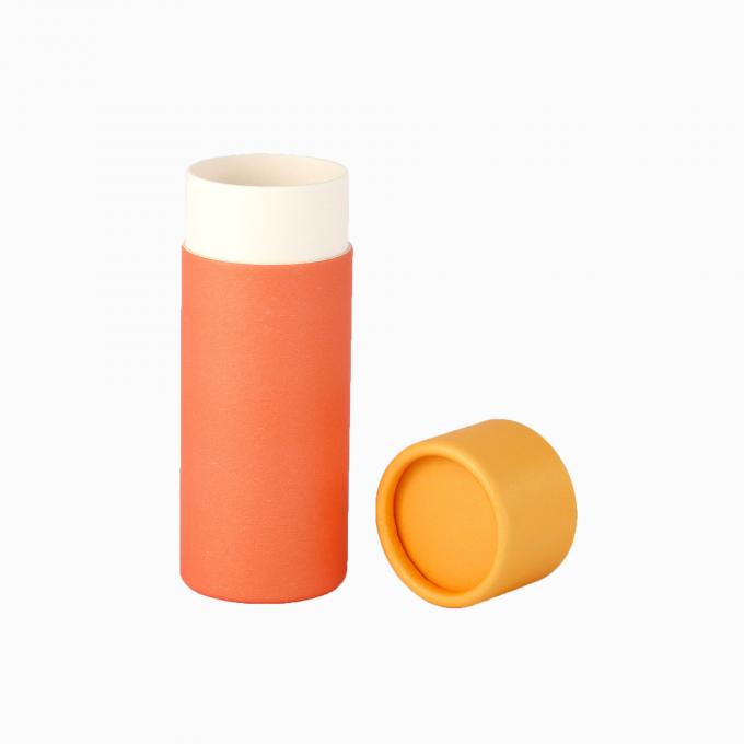 식품 등급 페이퍼 실린더 용기는 돌기물이 없는 CMYK 프린팅을 엠보싱 처리했습니다 3