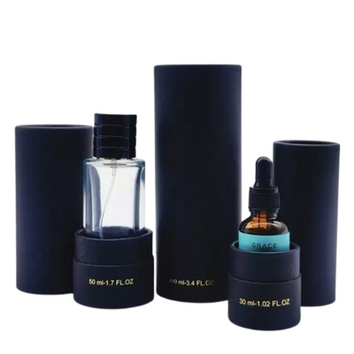 EVA 삽입을 가진 30ml 50ml 100ml 까만 Kraft 마분지 종이 관 향수병