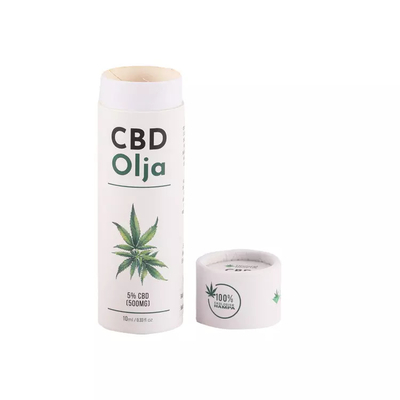 10ml CBD 정유 둥근 서류상 관 포장 화장용 실린더 관 포장