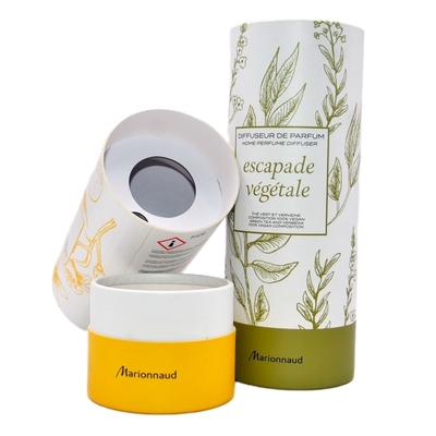 서류상 삽입을 가진 관례에 의하여 인쇄되는 향수 실린더 관 상자 Aromatherapy