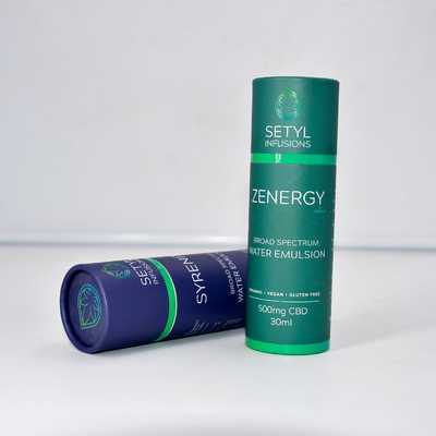 화장용 병을 위한 Eco 친절한 실린더를 포장하는 30ml CBD 정유 관