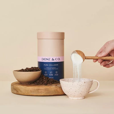 단백질 분말을 위해 포장하는 음식 급료 교원질 분말 종이 관 양철통 마분지