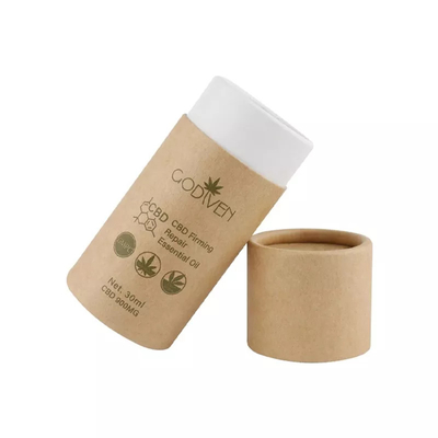 화장용 둥근 서류상 관 포장을 포장하는 관례 CBD 정유 기술 종이 관