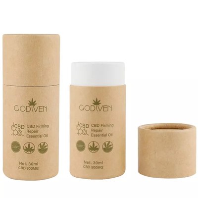 화장용 둥근 서류상 관 포장을 포장하는 관례 CBD 정유 기술 종이 관