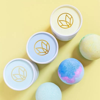Bath Balm를 위해 포장하는 마분지 Bath 폭탄 관 피부 관리 Eco 관을 주문 설계하십시오