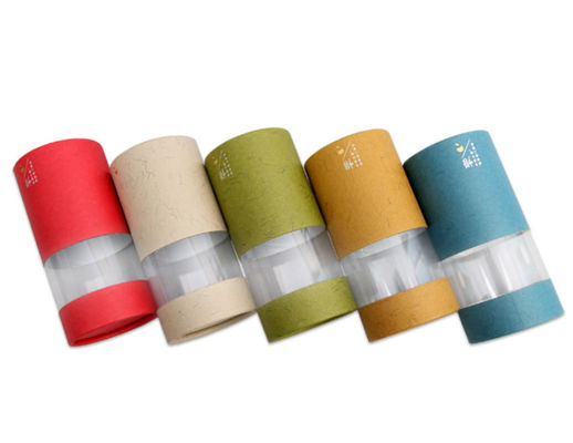 재상할 수 있는 인쇄된 포장 종이 관 둥근 종이는 창을 가진 관 주문 크기를 할 수 있습니다